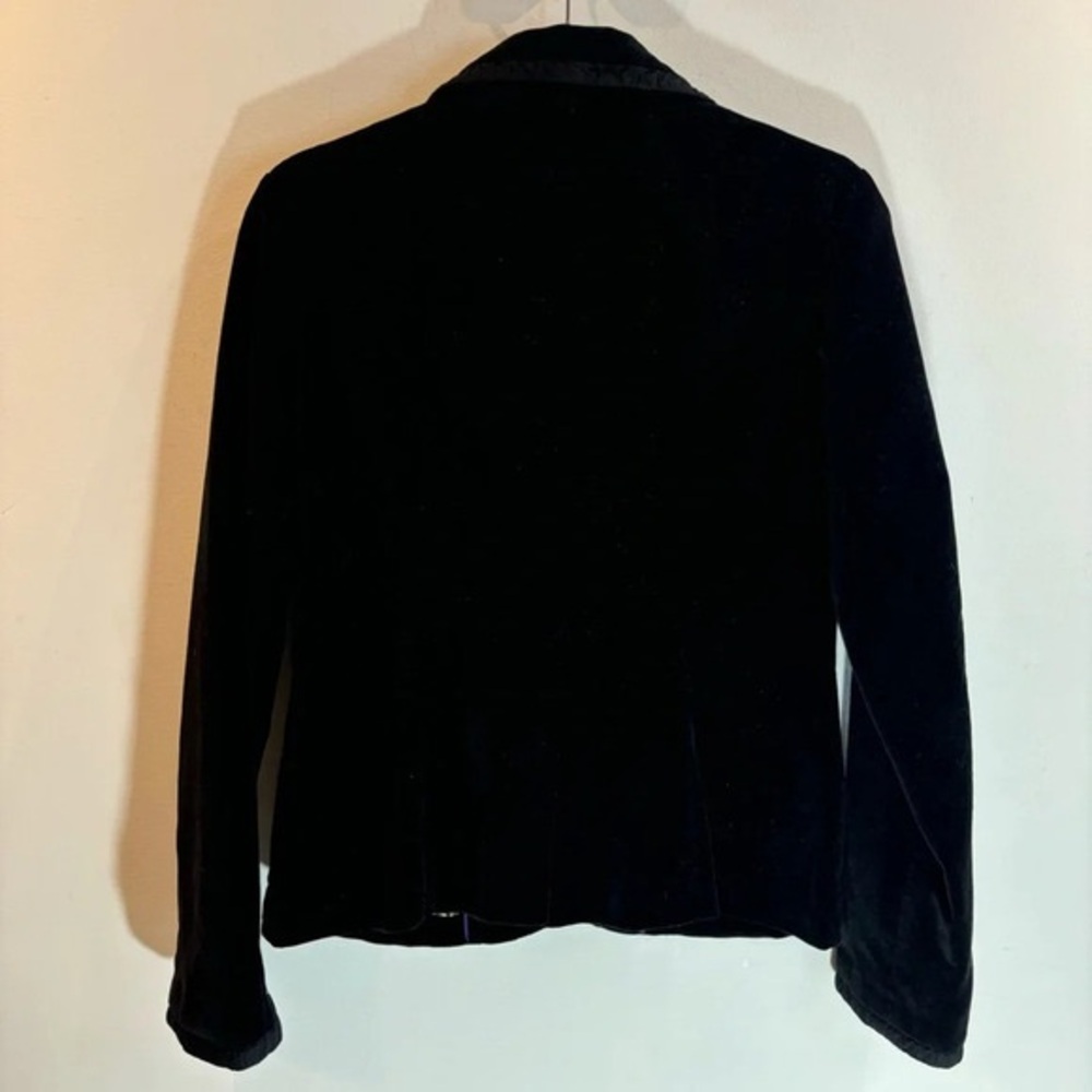 Boden Black Velvet Tailored Blazer - Picture 4 of 7